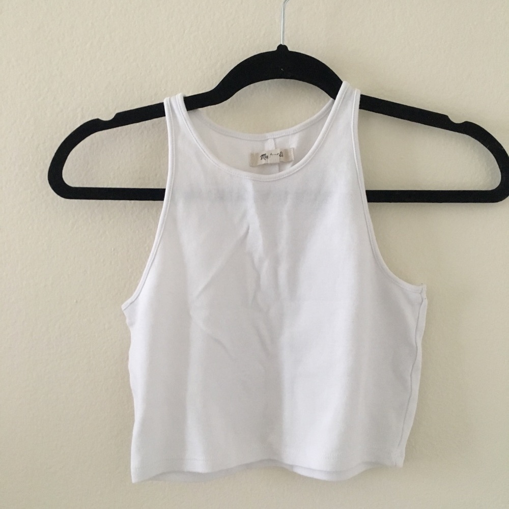 Cropped white tank